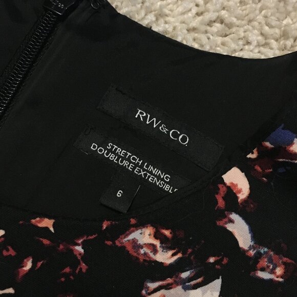 RW&CO. Box Pleated Fit & Flare Scuba Party Dress - Picture 9 of 15